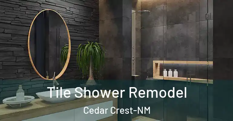 inner Bathroom imggen Tile Shower Remodel Cedar Crest-NM